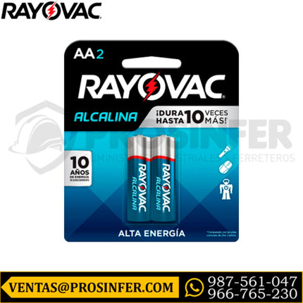 BLISTER DE PILAS ALCALINAS AA DE 2 UNIDA
