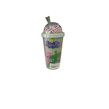 VASO C/TAPA + PAJILLA SURT.