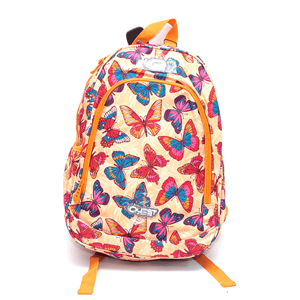 MOCHILA QUEST CRISTY MARIPOSAS AMARILLO