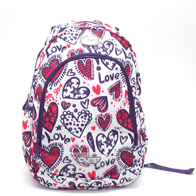 MOCHILA QUEST CRISTY CORAZONES