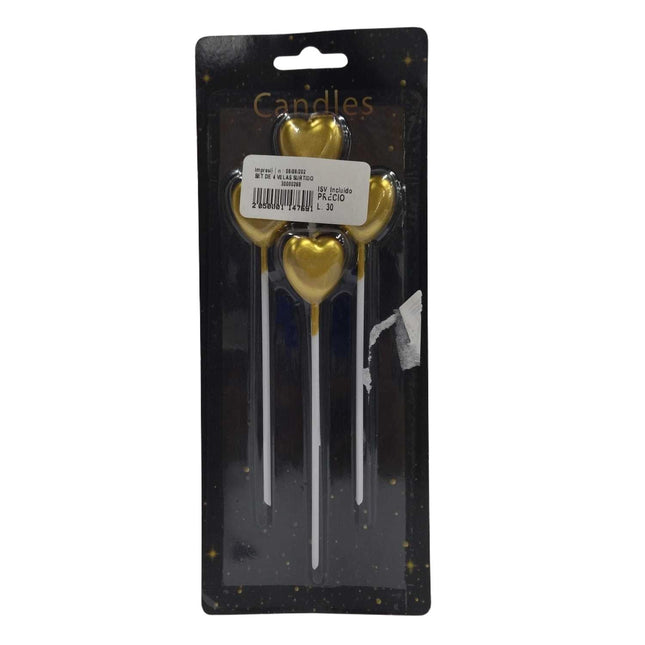 SET DE 4 VELAS SURTIDO