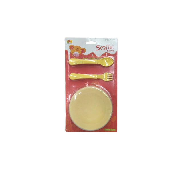 SET BOWL+CUBIERTOS P/BEBE