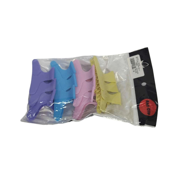 SET 12 GANCHOS 8.5CM P/CABELLO COLORES