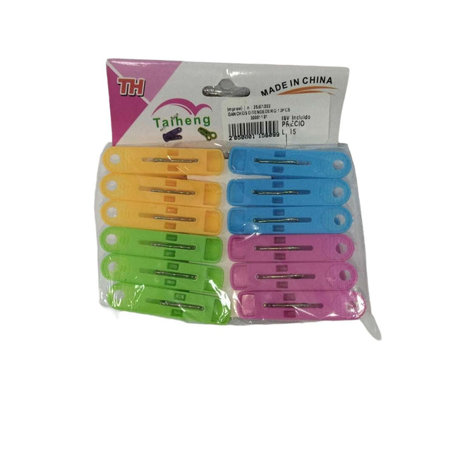 GANCHOS D/TENDEDERO 12PCS