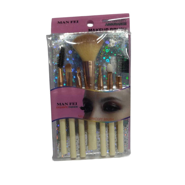SET 7 BROCHAS P/ MAQUILLAJE