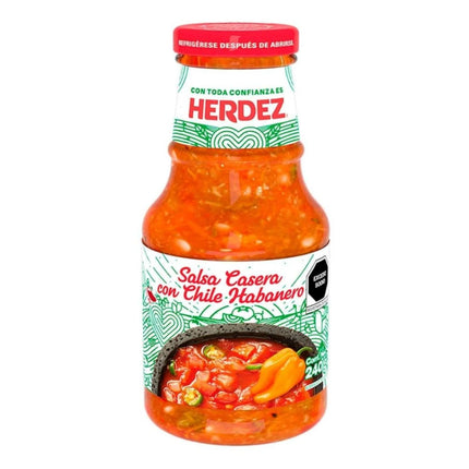 SALSA CASERA CON CHILE HABANERO HERDEZ 2