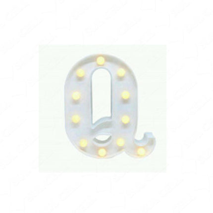 LETRA Q C/LUZ LED GRAN.