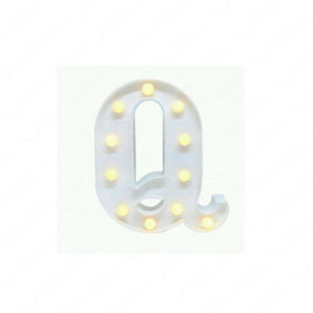 LETRA Q C/LUZ LED GRAN.