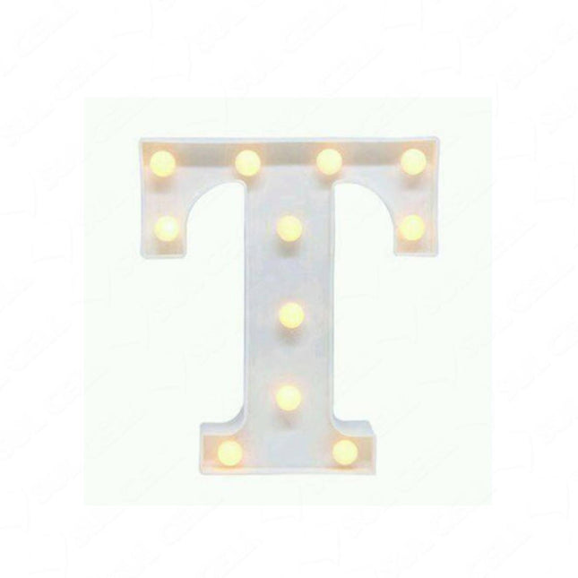 LETRA T C/LUZ LED GRAN.