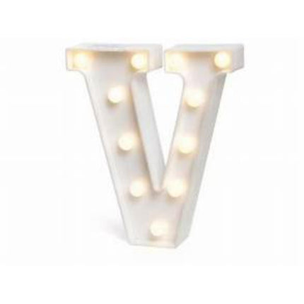 LETRA V C/LUZ LED GRAN.