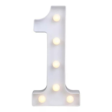 NUMERO 1 C/LUZ LED GRAN.