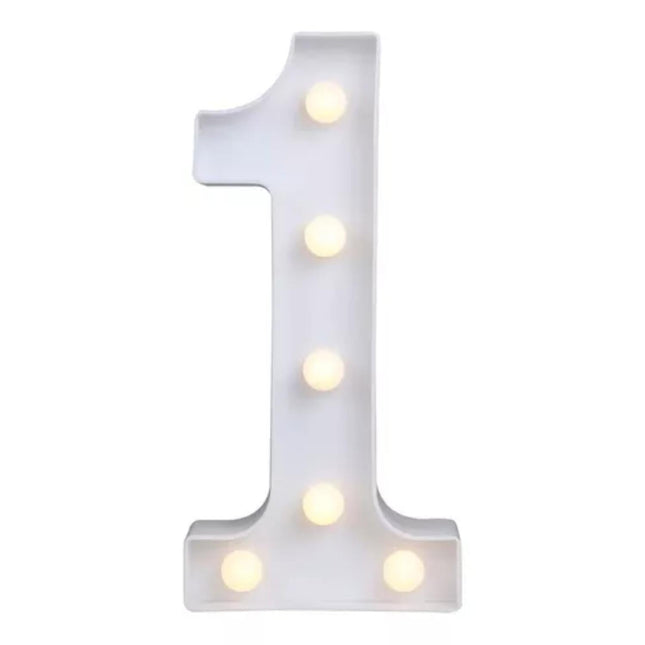 NUMERO 1 C/LUZ LED GRAN.