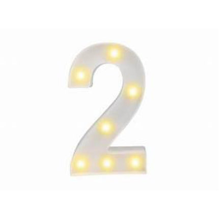 NUMERO 2 C/LUZ LED GRAN.