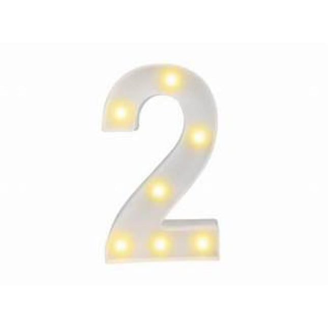 NUMERO 2 C/LUZ LED GRAN.