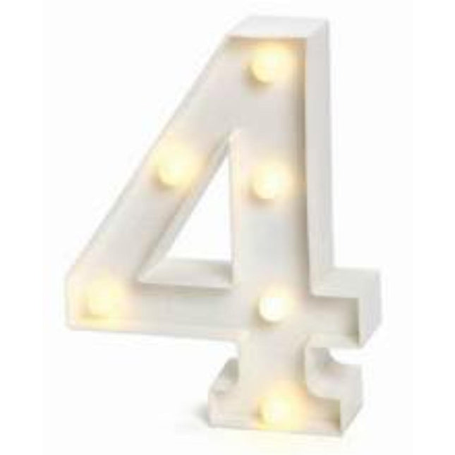 NUMERO 4 C/LUZ LED GRAN.
