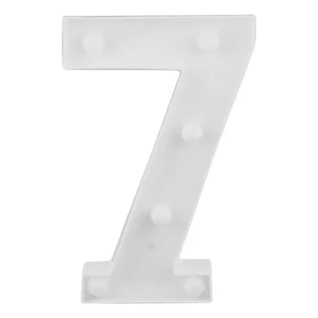 NUMERO 7 C/LUZ LED GRAN.