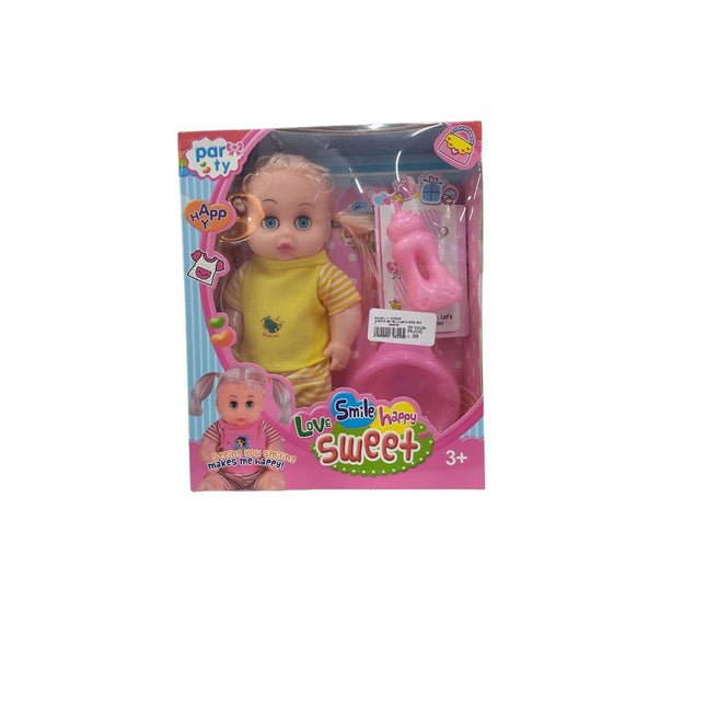 JUGUETE SET MUÑECA BEBE SURT.