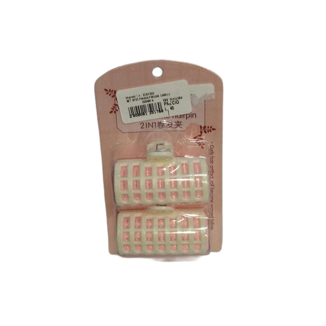 SET 2PZS PINZAS P/RIZAR CABELLO