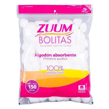 BOLITAS DE ALGODON 150 PZ ZUUM