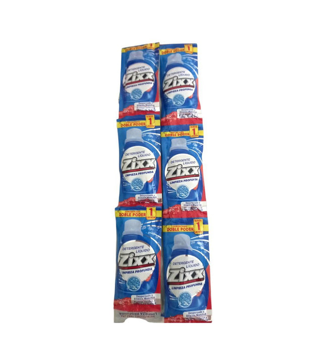 Deterg/Liquido Zixx Azul Sach/40ml 72s
