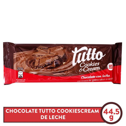 CHOC TUTTO COOKIES LECHE 44.5GRS 24S