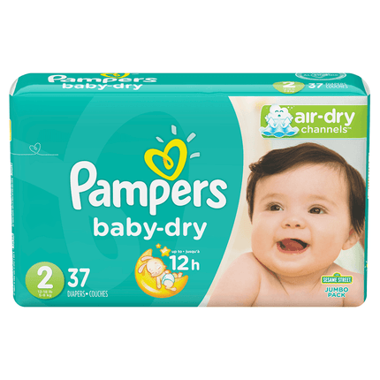 PAÑAL JUMBO BABY DRY T2 PAMPRS BL 37U 4S