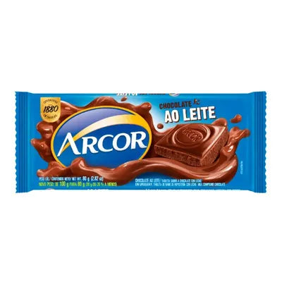 TABLETA ARCOR LECHE 80GR