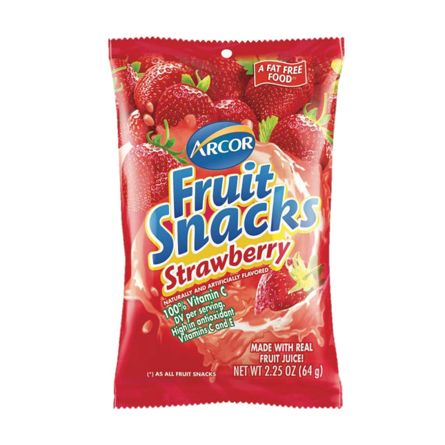 FRUIT SNACK STRAWBERRY 2.25OZ